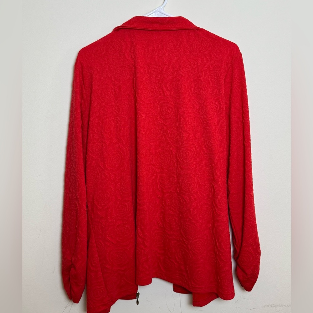 Erin London Crimson‎ Zip-Front Cardigan Sweater size XL - Picture 2 of 3